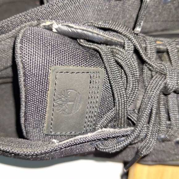 Timberland black leather Davis Square Chukka Boots in men's size 12. Pre-loved - Picture 13 of 13